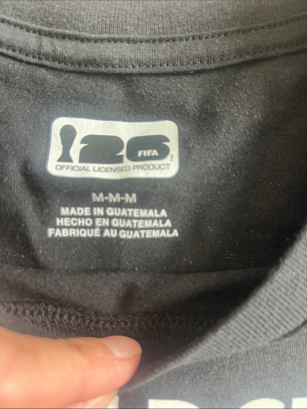 NWOT! FIFA World Cup 2026 Black Graphic Tee Size MED - Picture 3 of 12